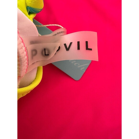 Popvil Neon Color Block One Piece Bathing Suit Women Tummy Control swimsuit L - Picture 12 of 15